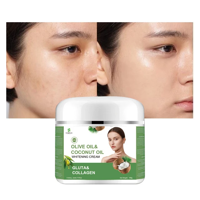 Manufacturer Wholesale Whitening Brightening Extra Virgin Coconut Oil Whitening Cream Face Care Cream