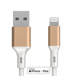 Authorized MFi Manufacturer 2.4A Fast Charging 1M Cabo MFi Certified Lightning Cable for iPhone