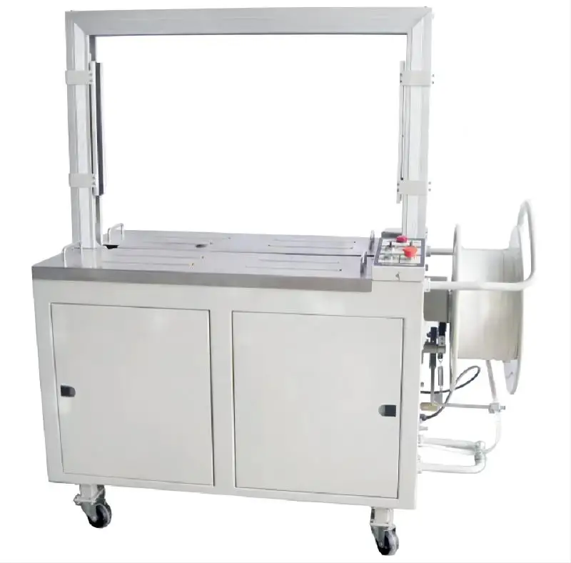 Automatic carton wrapping strapping machine