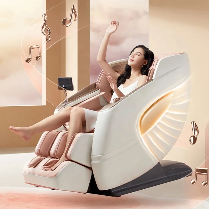 Интернет-магазин Alibaba Sillon De Masajes 2023 4D Роскошное кресло для массажа Электрическое Массажное всего тела нулевой Гравитация 3D