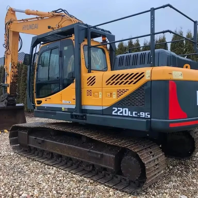 Used Hyundai 220LC-9s Excavator Korea Original Hyundai 220 Digger Construction Machinery in Stock