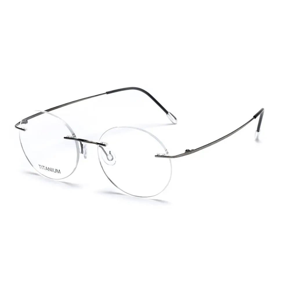 Titanium Memory Flexible Rimless Frame Eyeglasses Optical Prescription Glasses Spectacle Myopia Glasses Frames Optical for Women