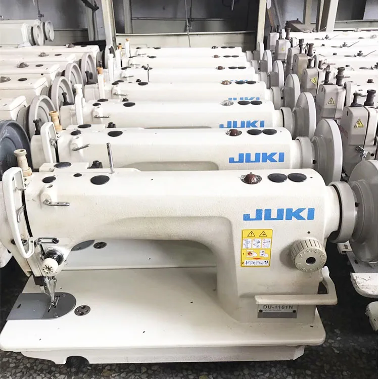 Used low price juki DU-1181N 1-needle walking foot lockstitch sewing Machine with Double-capacity hook