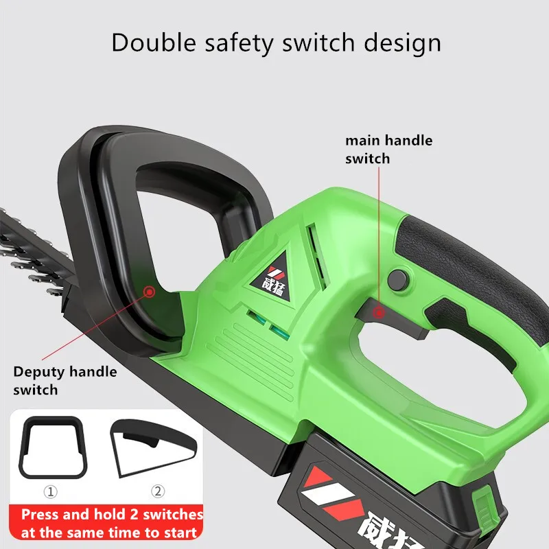 WHAMX 21v cordless garden Electric Cordless Lithium battery tree hedge trimmer