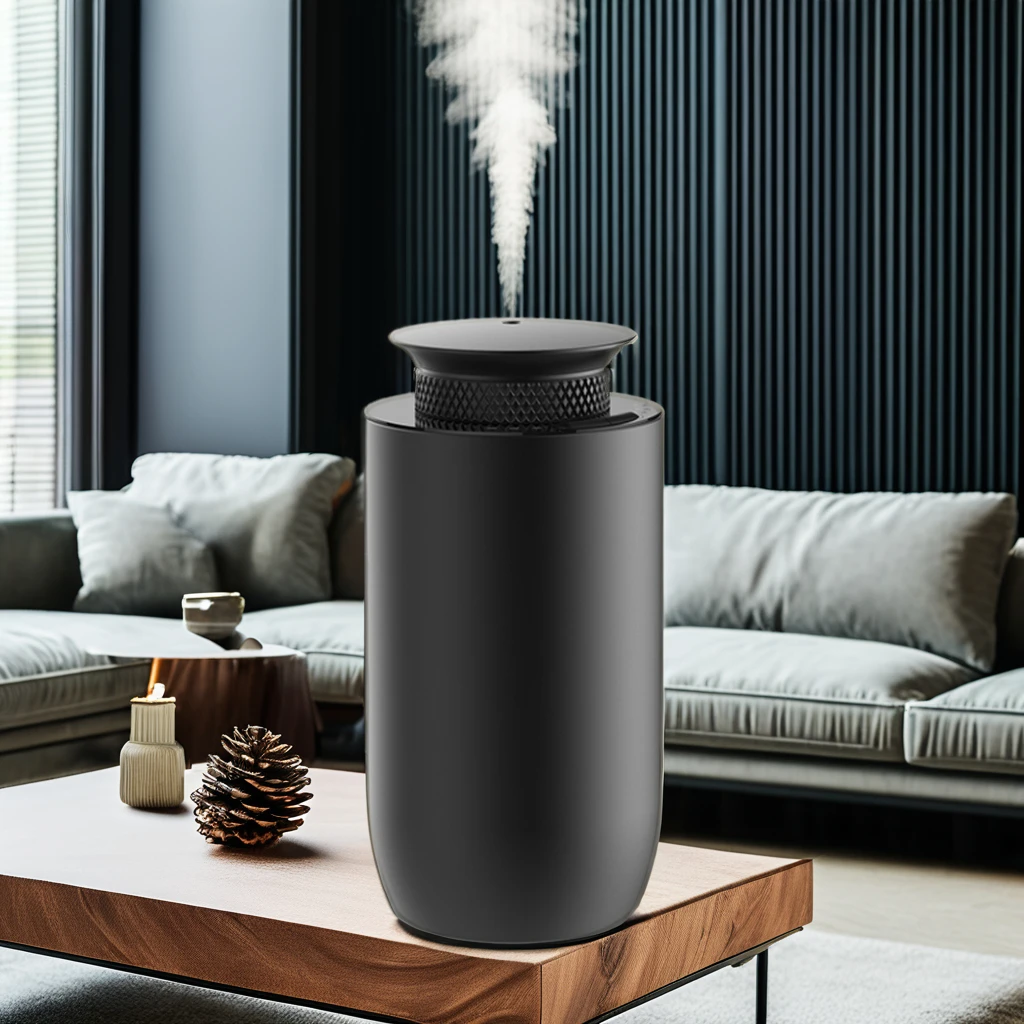 Dermey Luxury Aluminum USB Aroma Diffuser Home and Car Essential Oil Humidifier Scent Machine Air Purifier Fragrance Machine
