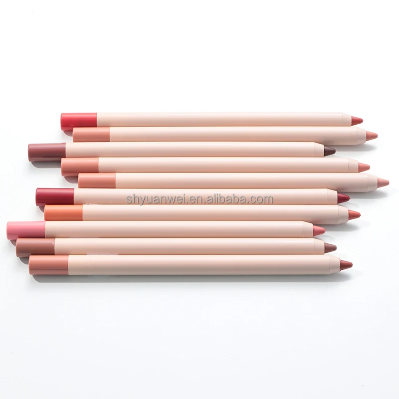 Nude color lip liners custom private label vegan waterproof creamy lip liner