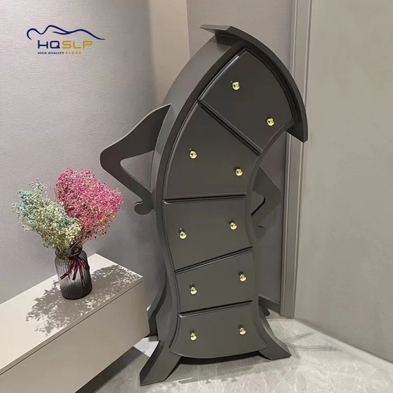 Современный черный Буфет серверный шкаф столовая консоль стол для хранения украшенный боковым шкафом шкафы