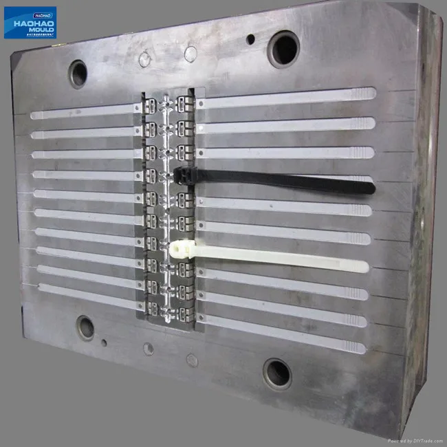custom manufacture factory price Muti-cavity Plastic injection cable tie  mould