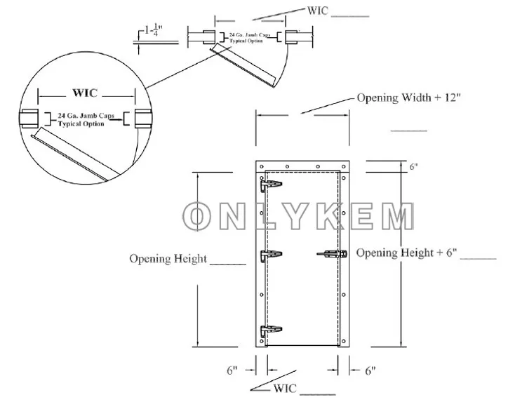 Навесная дверь для холодильной камеры