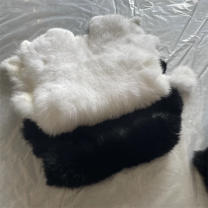 Shape China Factory Wholesale Large Natural Color Tanned Rabbit Pelt Skins