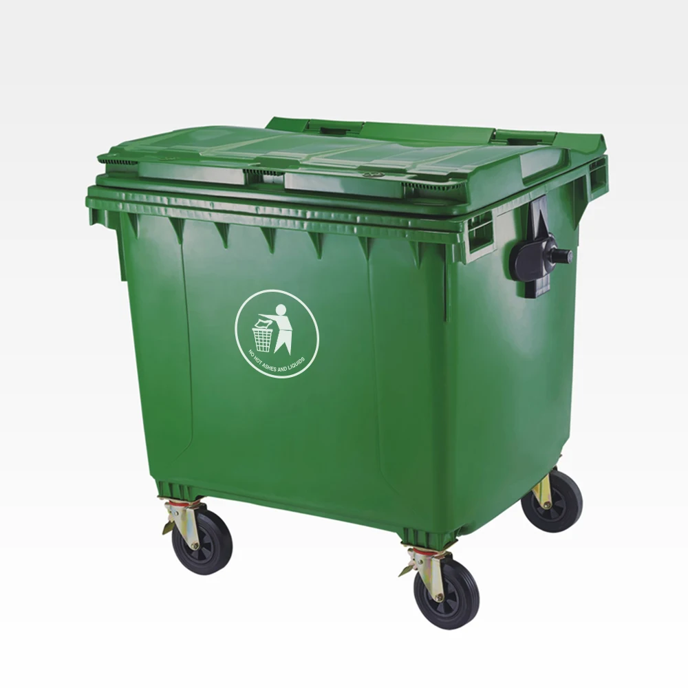 1100 liter trash can garbage bin waste barrel plastic dustbin