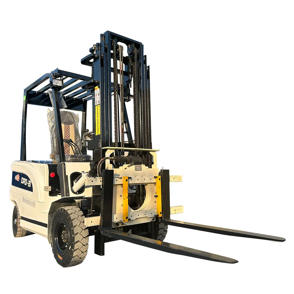 Multi-functional electric forklift truck handling goods   electric forklift truck