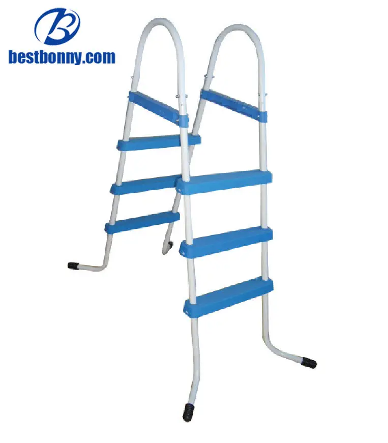 Outdoor Swimming Step Pool Slide Ladders Folding 304 Steel 3 Step Ladders Easy Store Step for Above-ground and In-ground Piscina