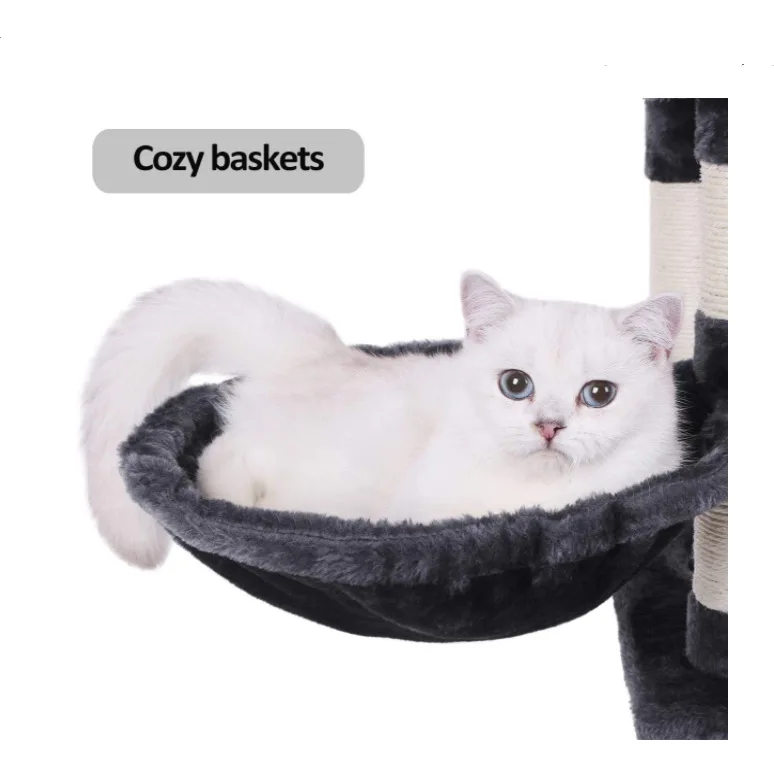 Oem Wholesale Professional Cat Furniture House Modern Large Cat Tree House Jumping Platform Cat Climbing Frame