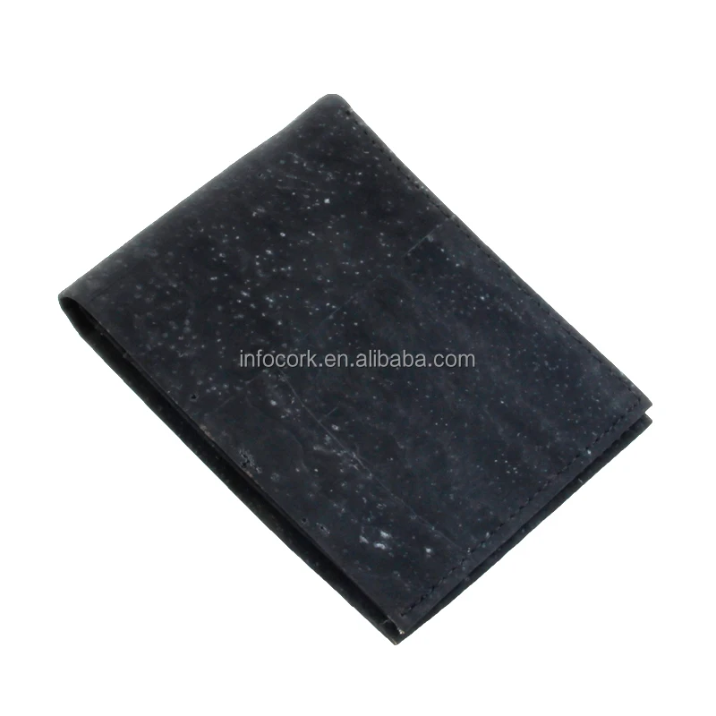 FSC Cork factory wholesale Eco friendly Vegan Cork wallet Customized Logo Rfid Men Leather Wallet bags cases