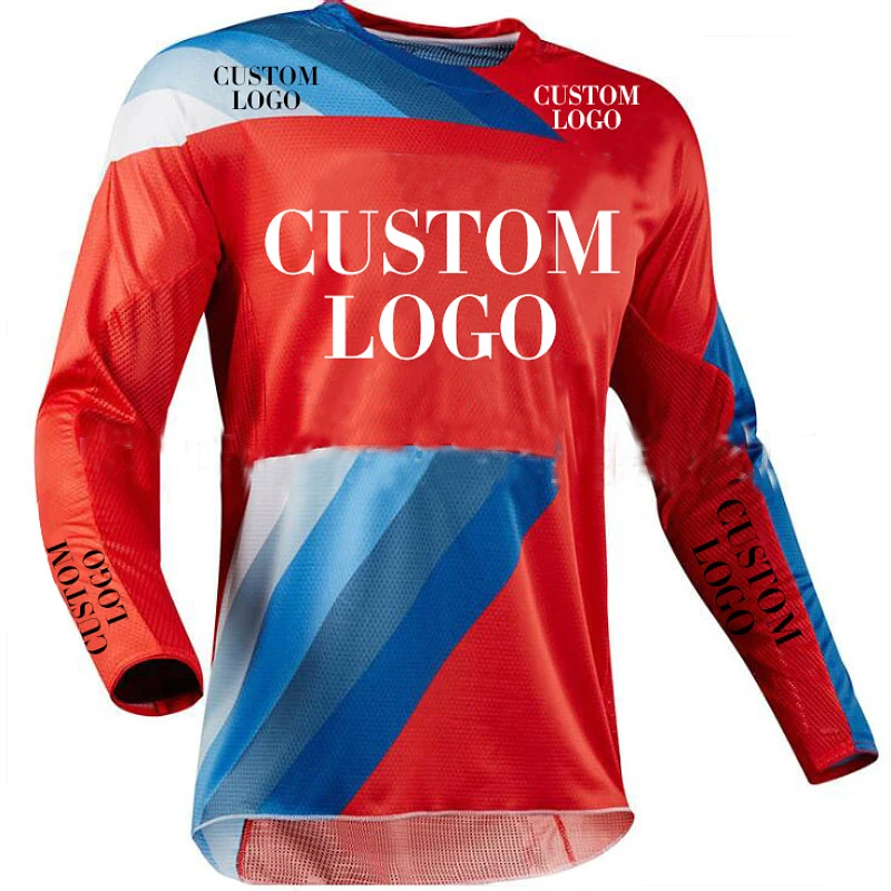 Custom Mtb Downhill Jersey Suit Men and Women Long-sleeved Explosion Sunscreen Off-road Racing Suit