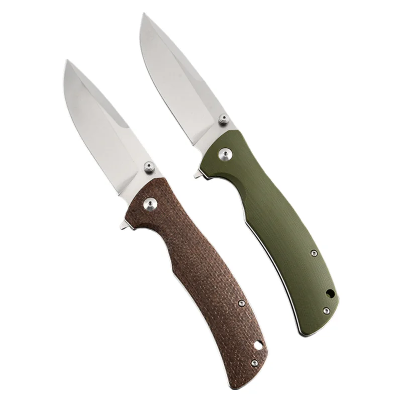 2024  Luxury Custom OEM New G10 Outdoor Folding Pocket Hunting Knife for Gifts