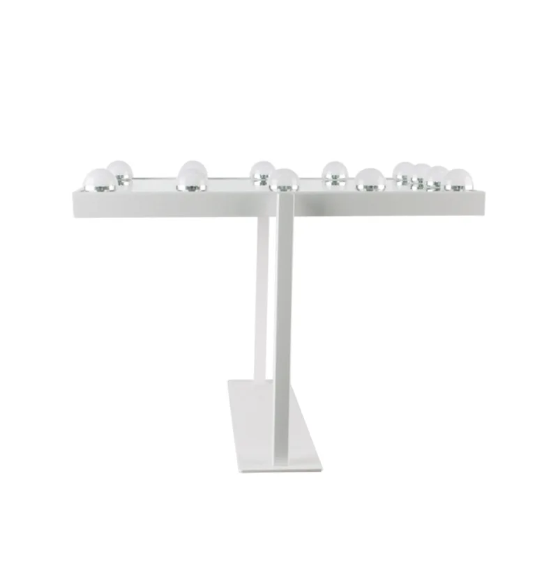 Vanity Mirror with Lights Light up cosmetic Mirror with 9 LED Bulbs Tabletop Plug in Makeup Mirror with Lights