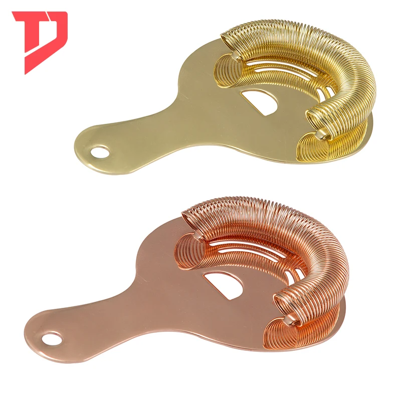 Copper/Gold plated Stainless Steel cocktail Strainer for Bar