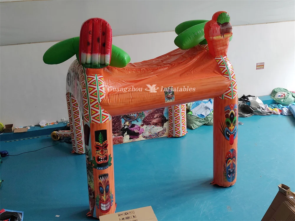 Outdoor Beach Hot Sale Promotion Inflatable Trade Show Bar Tent Summer Inflatable Ice Cream Booth Inflatable Vending Bar