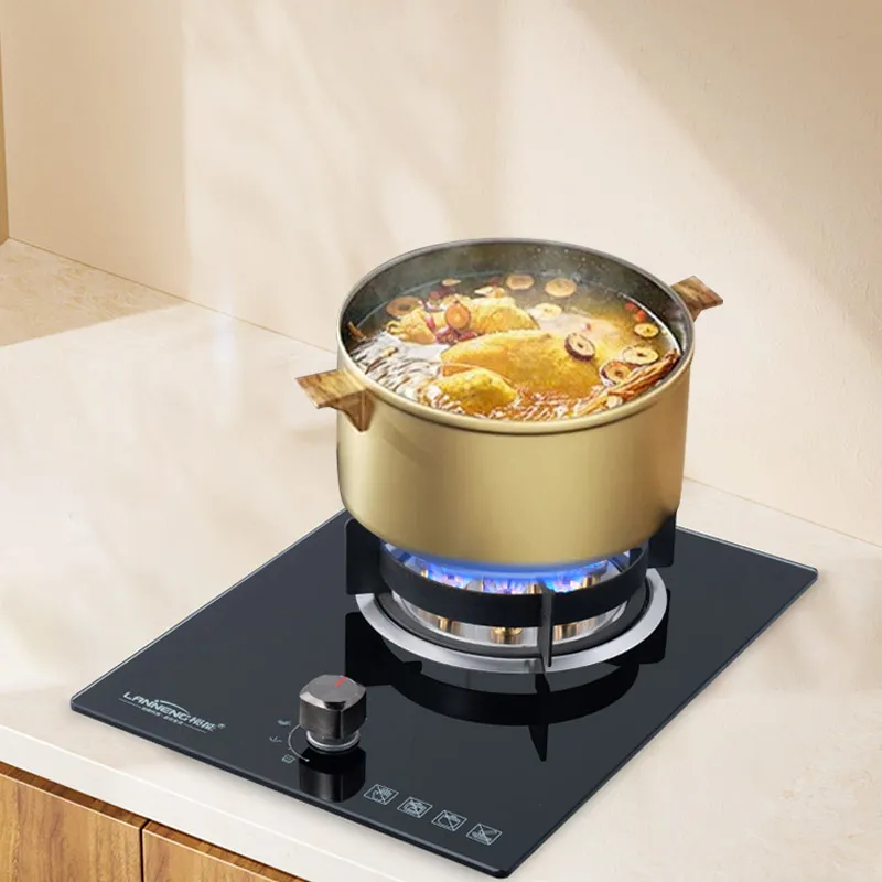 High-end Energy-saving Direct Flame Single Biogas Hob Environmental Biogas Burner Stove For village