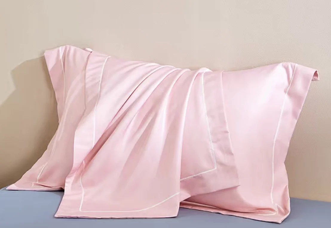 Nature Soft luxury standard breathable 100% silk pillow case for sleeping