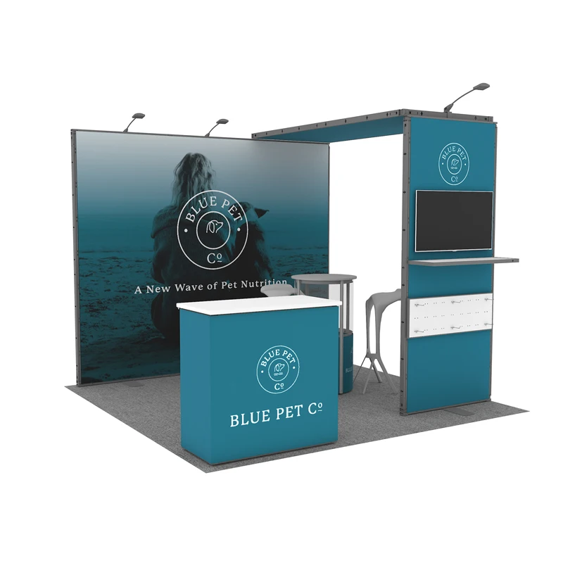 Popular modern 10x10ft Portable exhibition booth buy modular trade show Aluminium Booth stand 3x3 trade show display