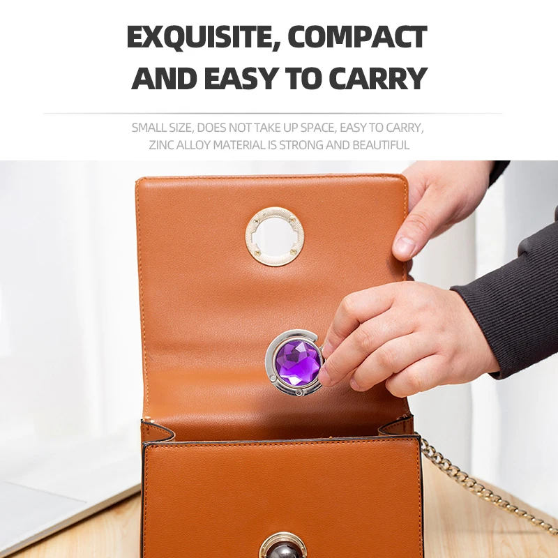 Custom Blank Folding Bag Purse Hook Handbag Hanger Holder