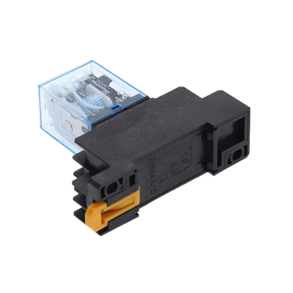 MY2N-J катушки DPDT электромагнитное реле мощности DC 12V 24V / AC 110V 220V 8 Pin микро мини-реле с гнездом базы триггерный релейный