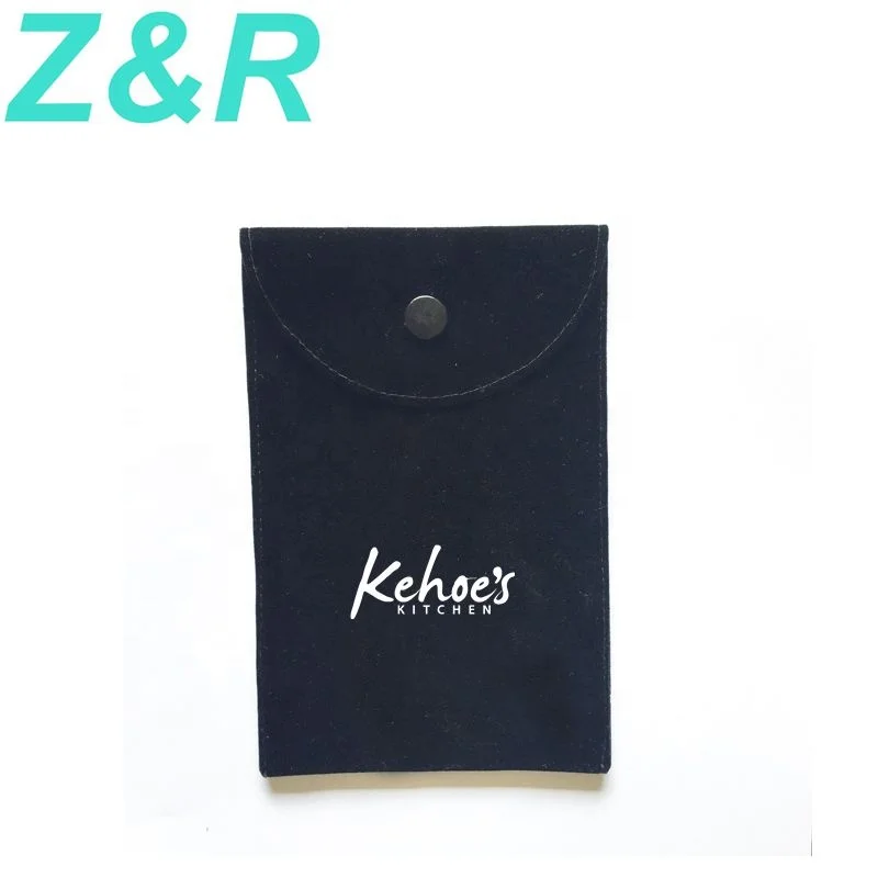 
Черная бархатная сумка-конверт с логотипом на заказ, переработанная, горячее тиснение, замша, переноска, печатные ювелирные изделия, бархатная сумка 