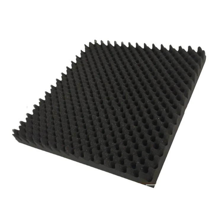 Ceiling-Mounted Cotton Acoustic Foam Panels Flame Retardant Super Sound Insulation Wave Shape for Studio Hotel Applications
