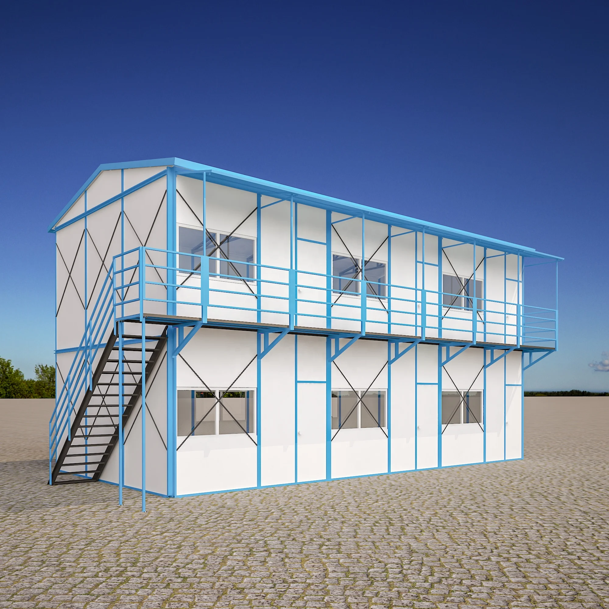 low cost Sandwich panels island Cheap prefab building for Cambodia disaster shelters