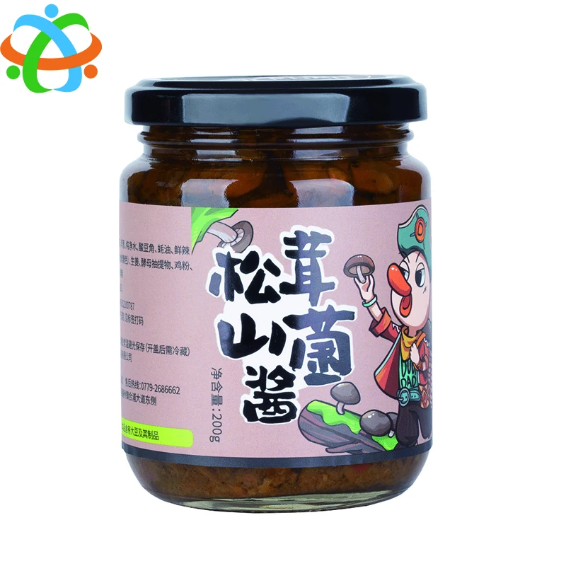 OEM 200g bottle hot sauces mushroom truffle sauce
