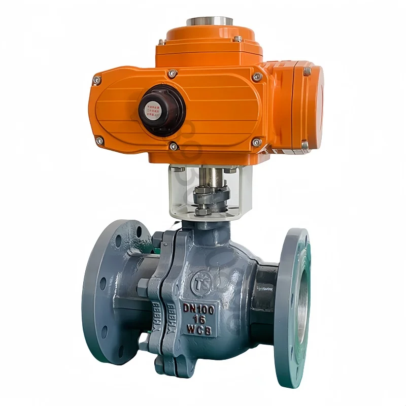 4 Inch Cast Iron High Pressure High Temperature Steam Oil Explosion-Proof Switch Cut-Off Ball Valve 2-Way Electric Ball Valve