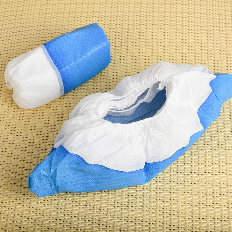 Medical Supply PP Non Woven Blue Surgical Soft Antiskid Shoe Disposable Cover Shoe Cover For Hospital With CE Shoe Covers