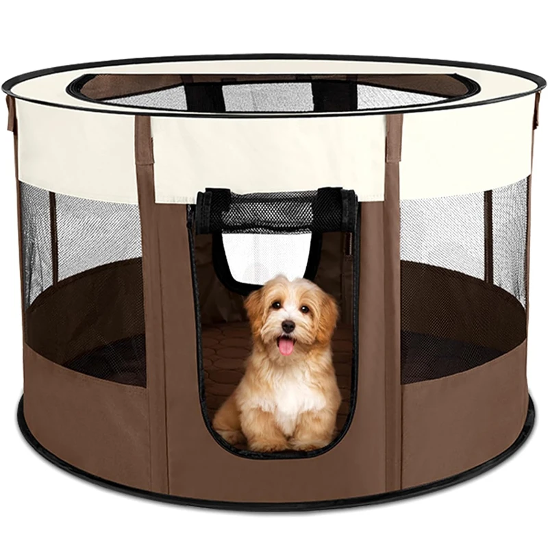 High Quality Reliable Quality Portable Oxford Fabric Round Breathable Multipurpose Pet Playpen