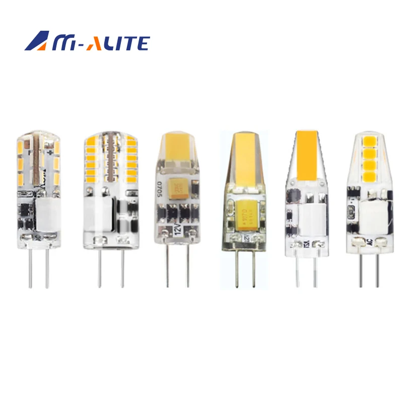 Silicone Cover 2700K 6500K SMD 2835 Corn Light AC/DC 12V 1.5W 1.8W 2.5W G4 LED Bulb Light