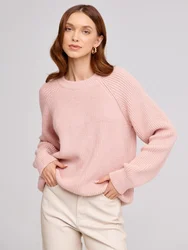 Women oversized Sweater crew neck Long Sleeve Knitted Pullover Loose Casual Jumper Tops Cropped Sweater