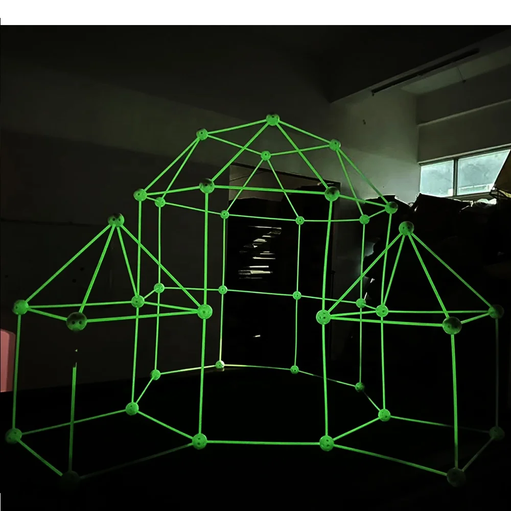 STEM glow fun forts creative discovery DIY tent building toy magic make a fort kit