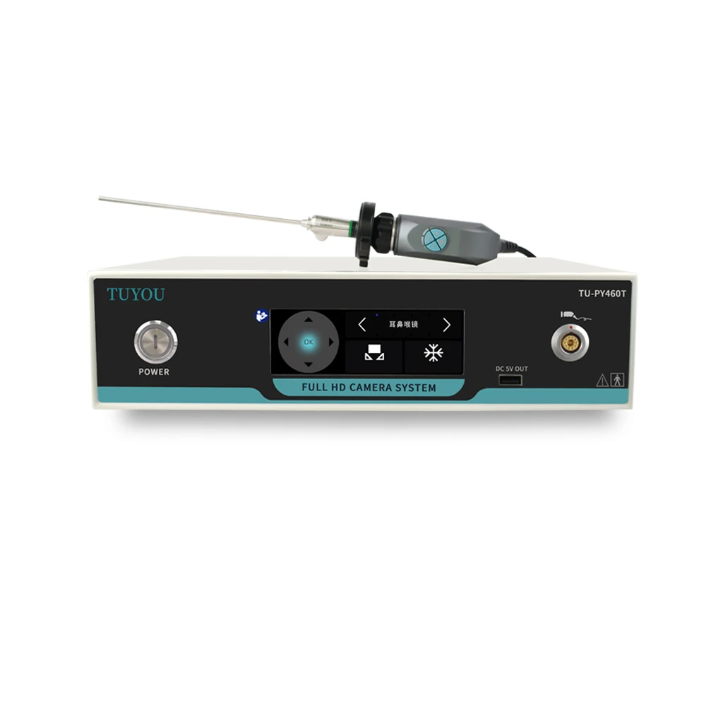2024 Touch Screen Medical Endoscope Camera and Light Source with Recording Function for Ear Nose Throat ENT