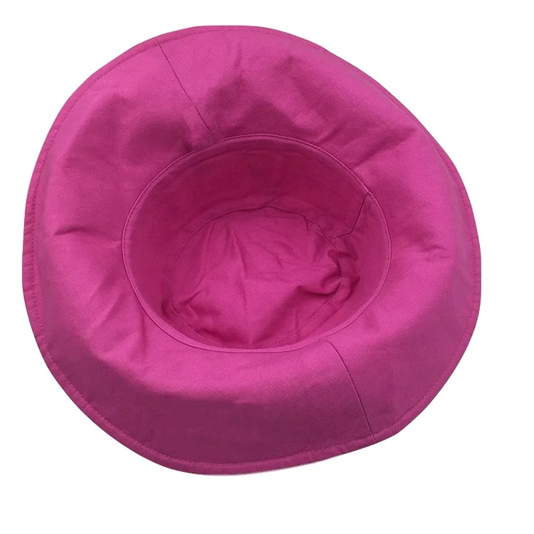 New Product Printed Fabric Reversible Sun Protection Wide Brim Bucket Hat Waterproof