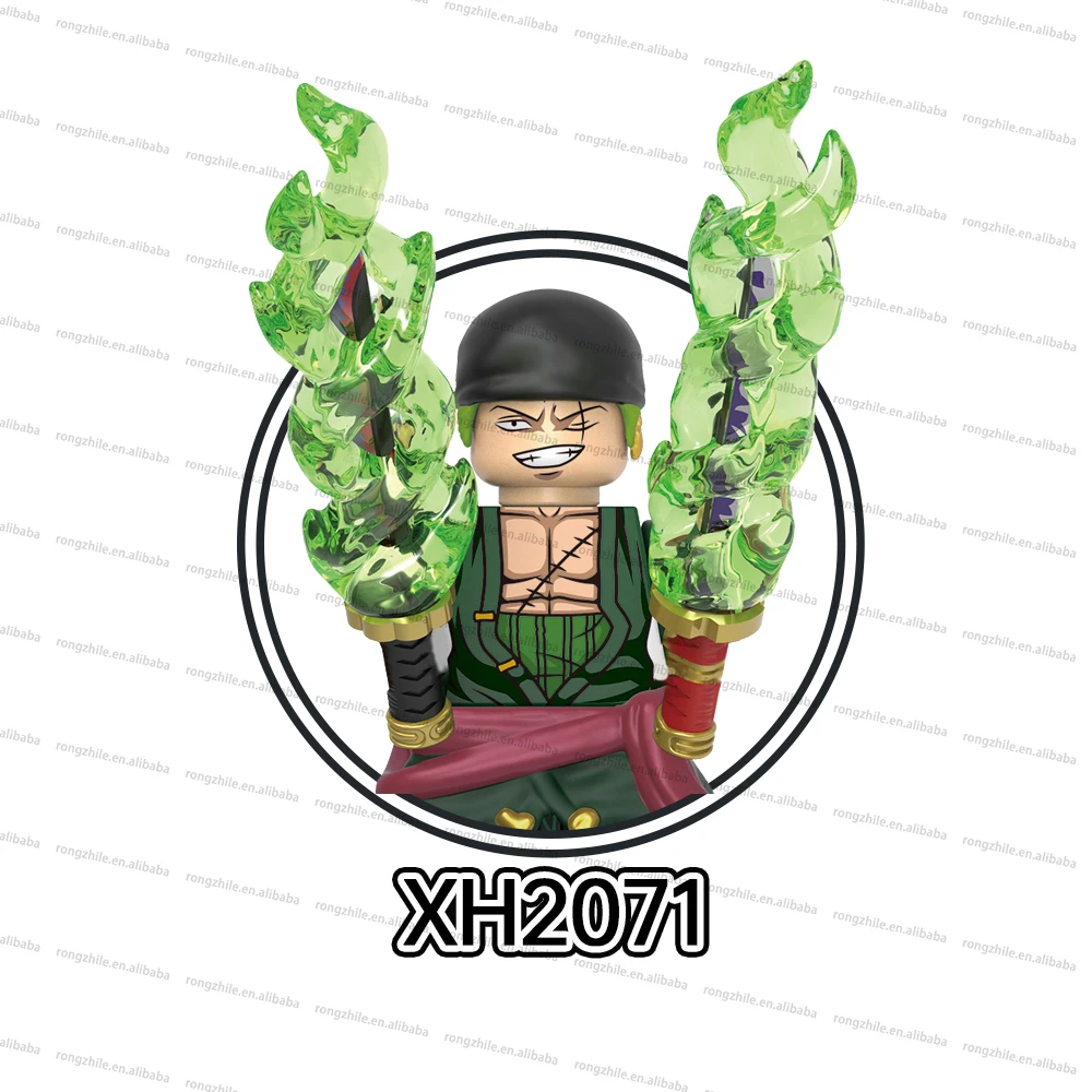 One Pieces Blocks Japanese Anime Luffy Zoro Sabo Sanji Kuma Law Rayleigh Mini Figures Model Toys For Kids Juguetes Gift X0357