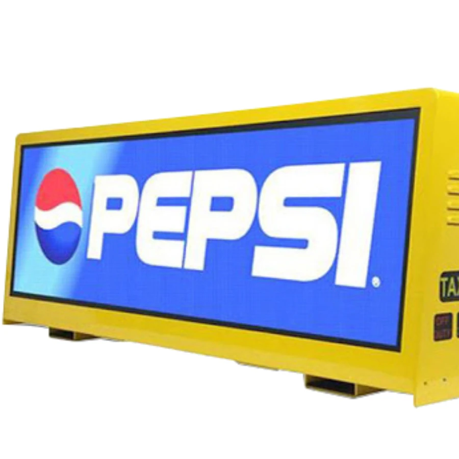 Metafit  P2.5 P3.33 Taxi Top Led Display/car Top Sign/ Led Advertising  Double Sided Car Roof Top