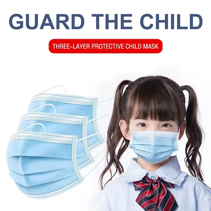 Kids Toddler Disposable Face Mask High Quality 3Ply Non-Woven Face Mask