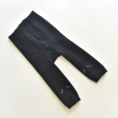 Оптовая продажа осенне-зимняя однотонная облегающая одежда в рубчик для девочек детские колготки леггинсы