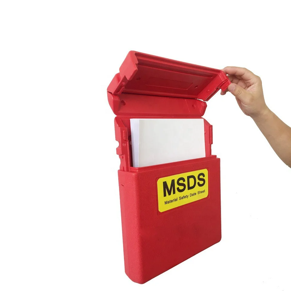 MSDS storage box wall mounted SDS Boxes file holder mafnet fixation DOCUMENT HOLDER BOX