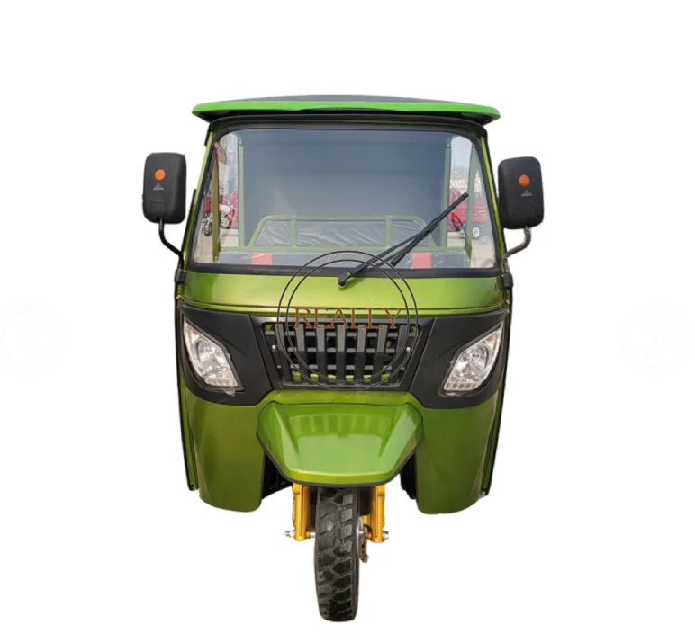 Auto Adult Electric Tricycle Gas Powered Motor Tricycle Tuk Tuk with Rooff