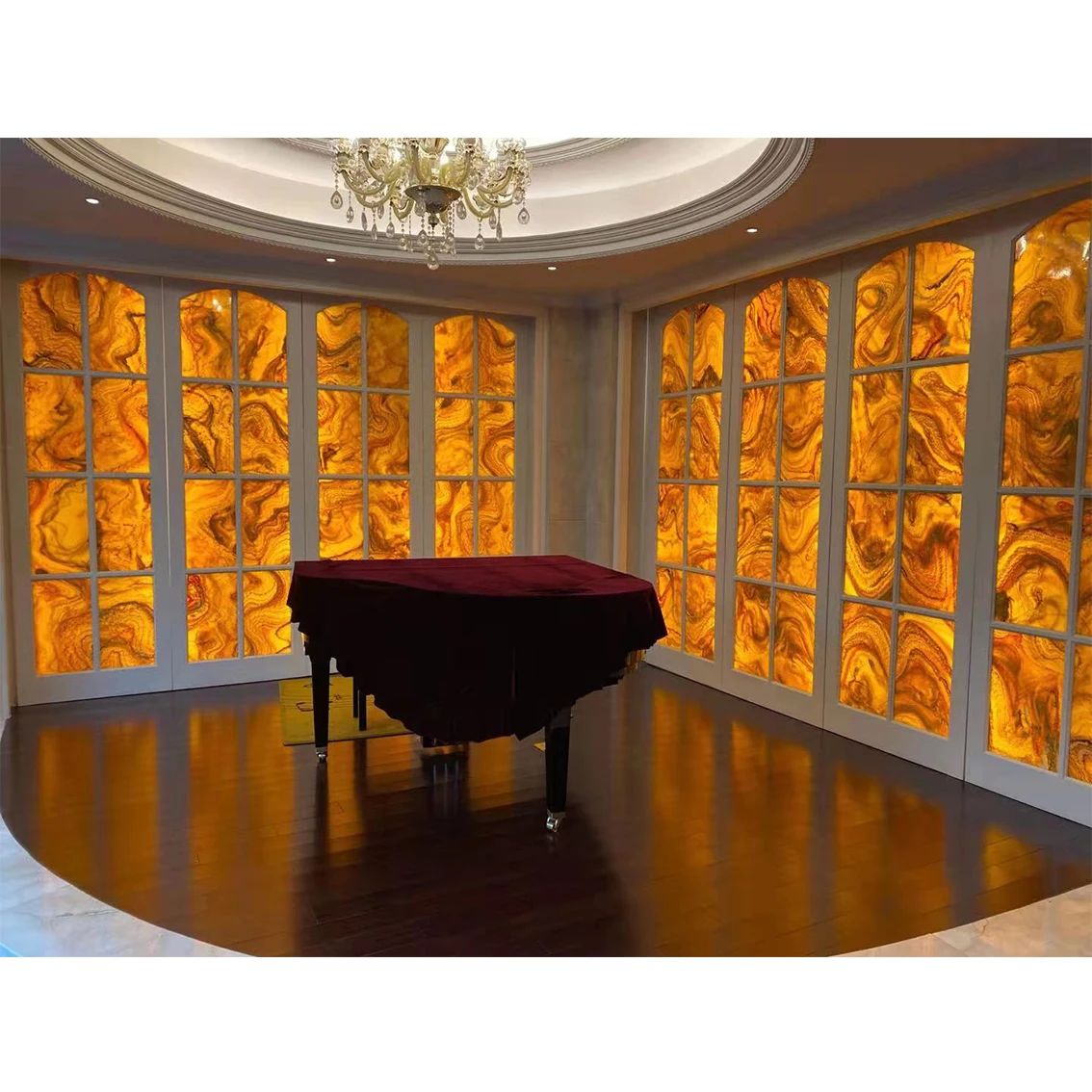 Translucent stone backlit onyx for interior wall panel sheets decoration faux alabaster