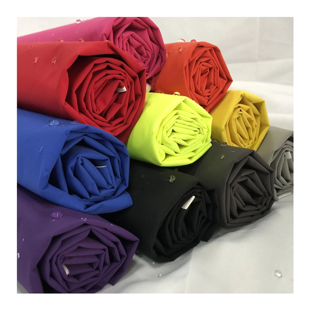 In stock polyester taslan High quality 320D ATY taslon waterproof breathable windproof fabric