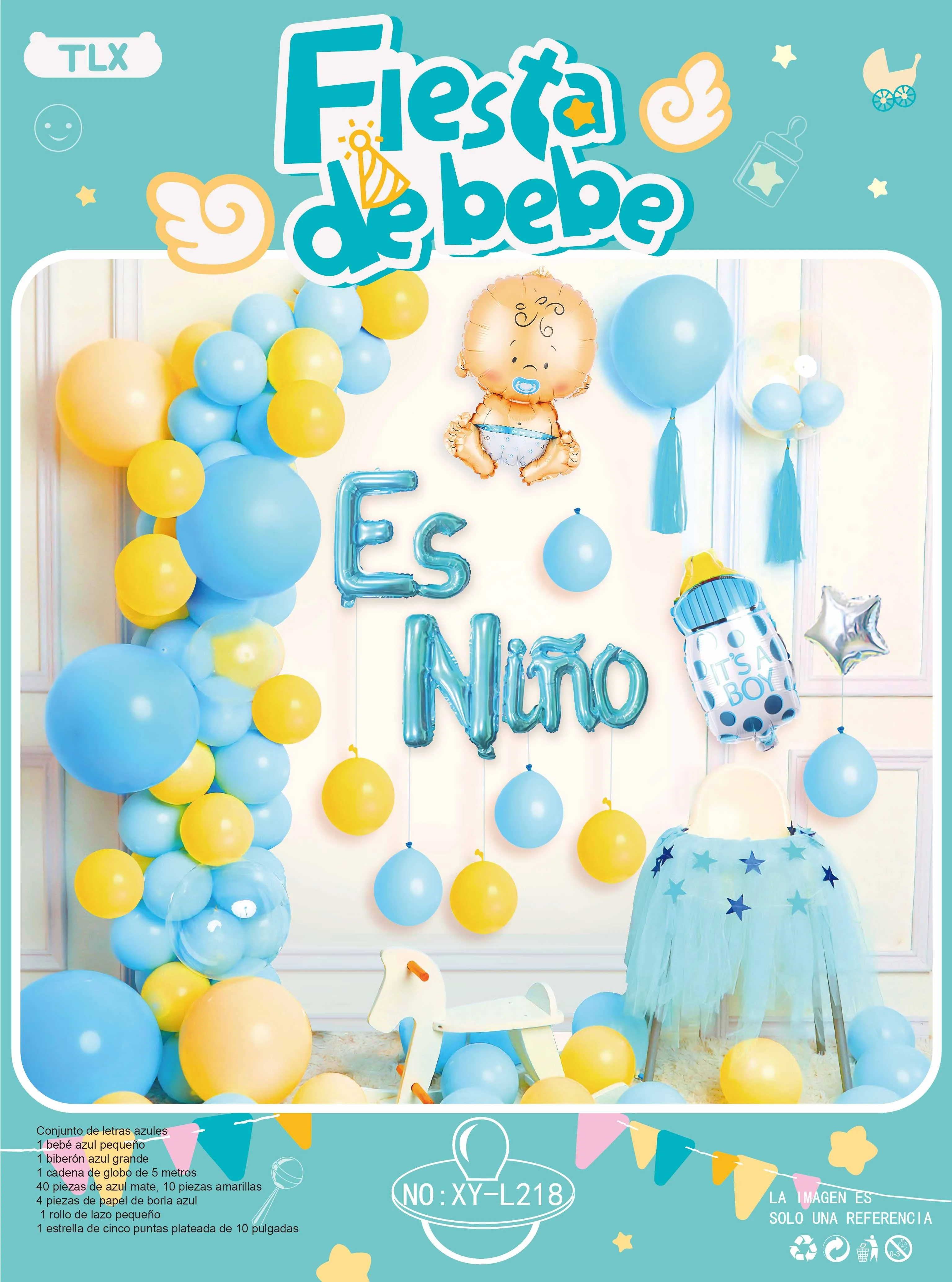 11 Year Party Supplier Wholesale Baby Shower Decorations for Girl & Boy Balloon Garland Arch Baby Shower Balloon Arch Decoration